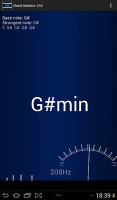Chord Detector ZAX android App screenshot 0