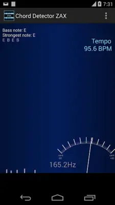 Chord Detector ZAX android App screenshot 2